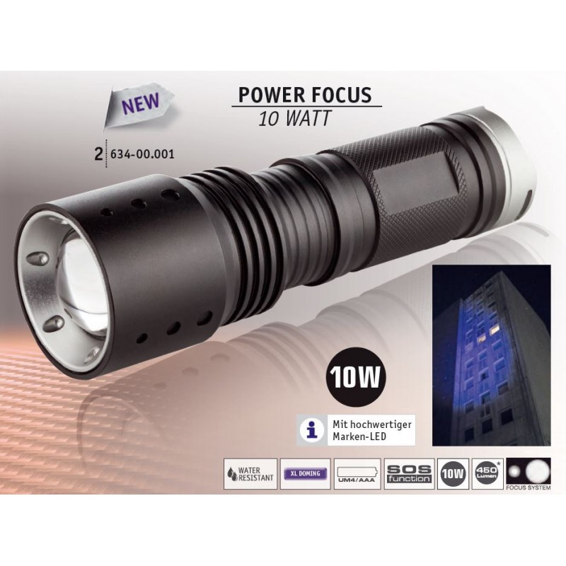 Metmaxx® Lampe LED BlackSeries "PowerFocus10W"