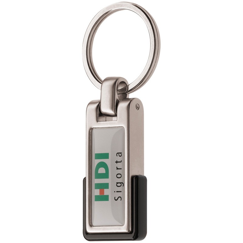 Porte-clés logo rectangulaire