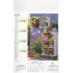 Calendrier 13 pages, Flowers
