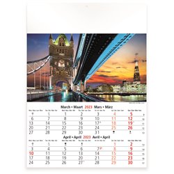 Calendrier 6 pages, Travel Europe 